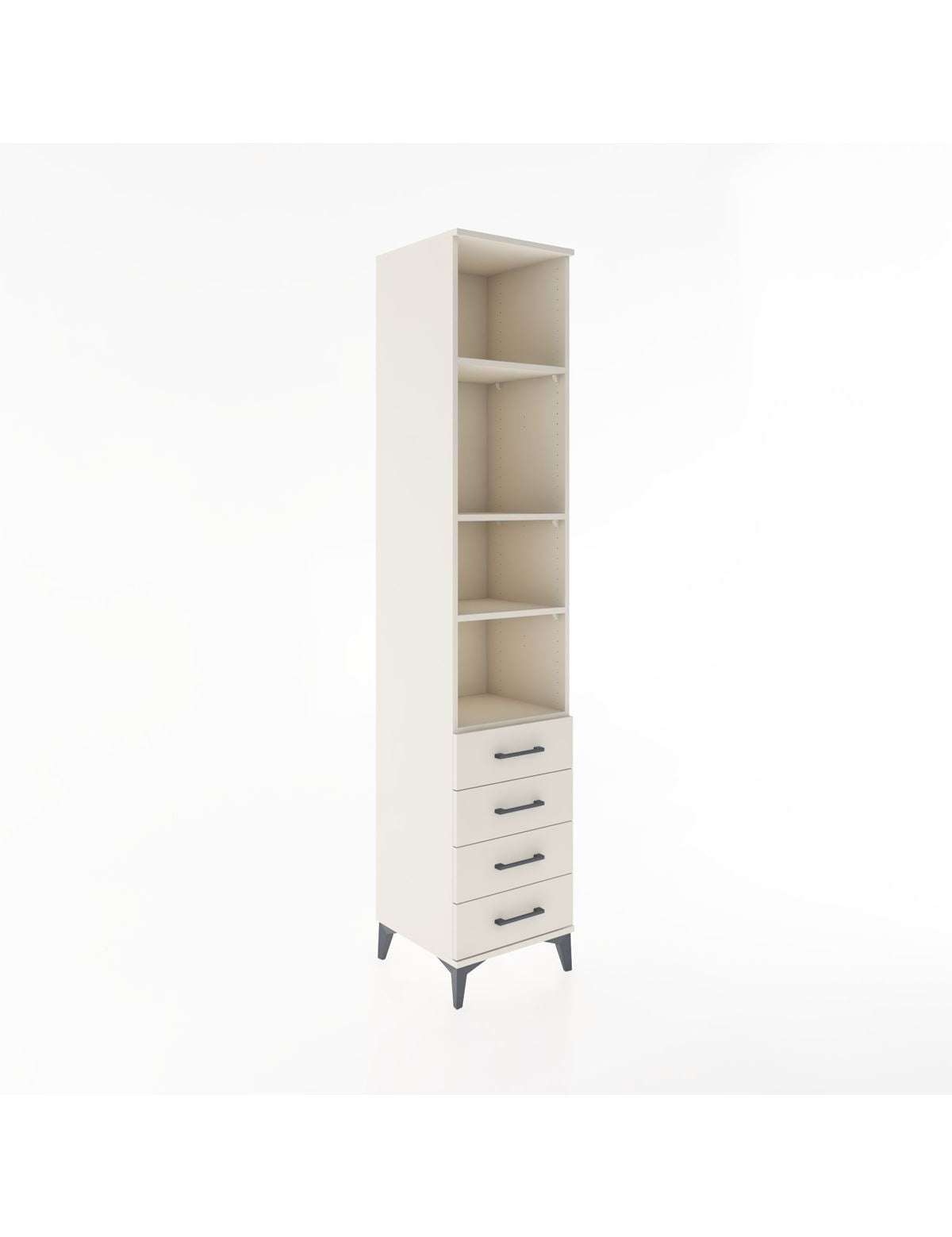 Hyperion Dolap 4 Raflı 4 Çekmeceli 44x44x221 Aytaşı-Aytaşı