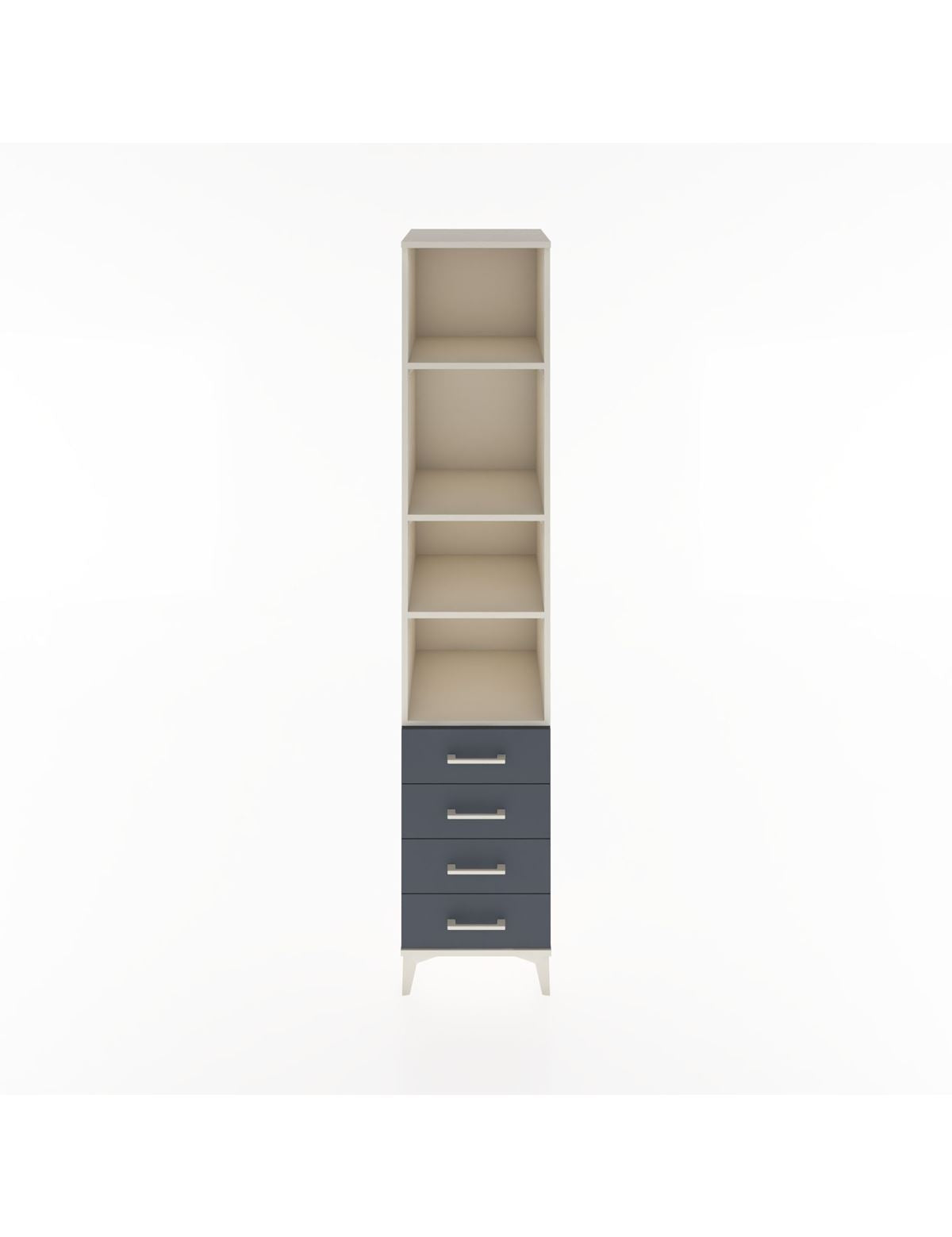 Hyperion Dolap 4 Raflı 4 Çekmeceli 44x44x221 Aytaşı-Antrasit