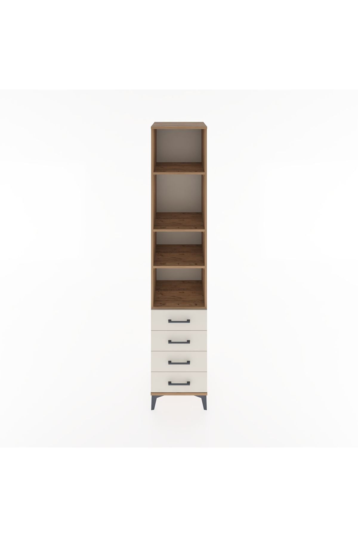 Hyperion Dolap 4 Raflı 4 Çekmeceli 44x44x221 Çam-Aytaşı