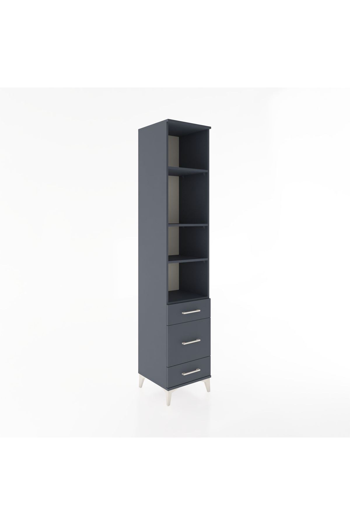 Hyperion Dolap 4 Raflı 3 Çekmeceli 44x44x221 - S61M196V5B
