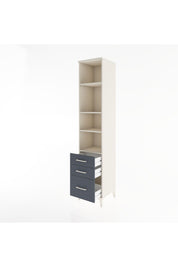 Hyperion Dolap 4 Raflı 3 Çekmeceli 44x44x221 - S61M197V2B