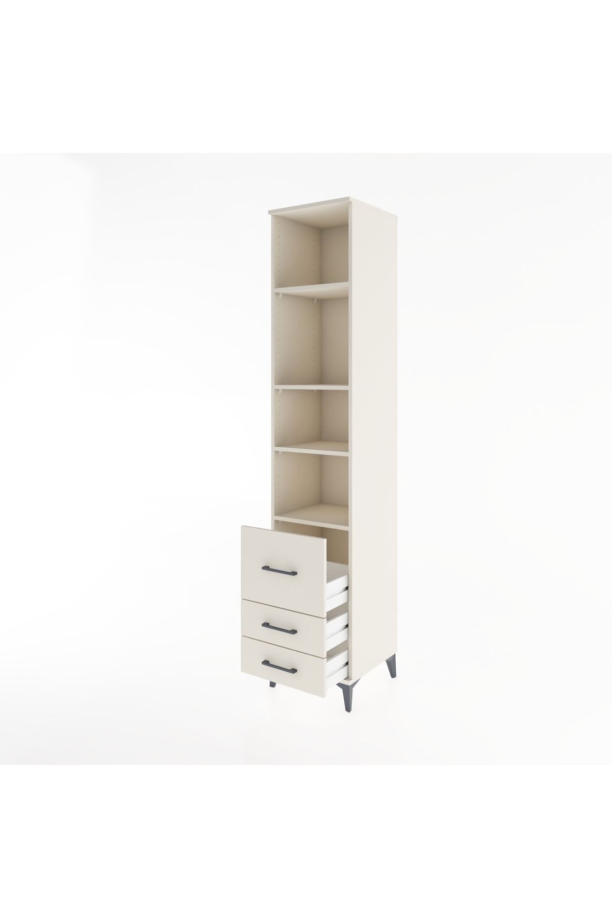 Hyperion Dolap 4 Raflı 3 Çekmeceli 44x44x221 - S61M198V1B