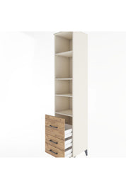 Hyperion Dolap 4 Raflı 3 Çekmeceli 44x44x221 - S61M198V3B