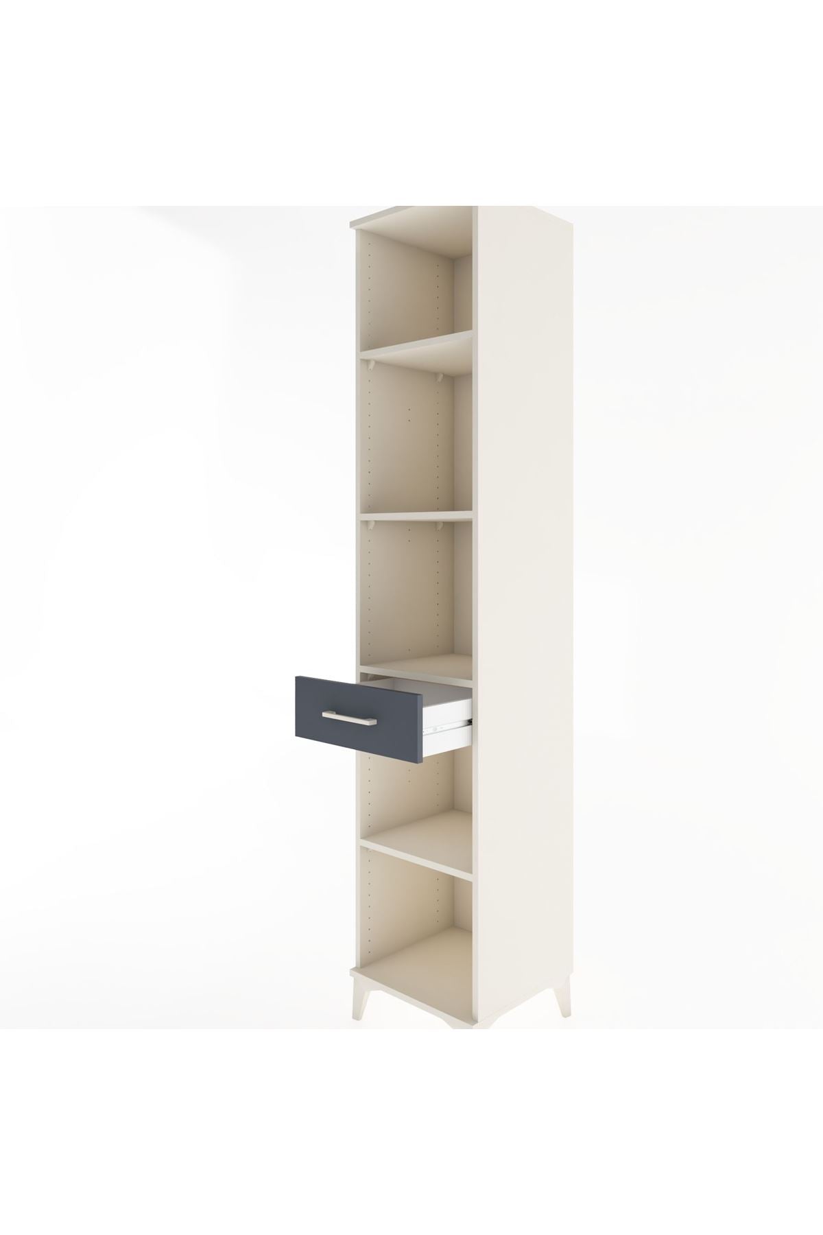 Hyperion Dolap 4 Raflı Tek Çekmeceli 44x44x221 - S61M200V2B