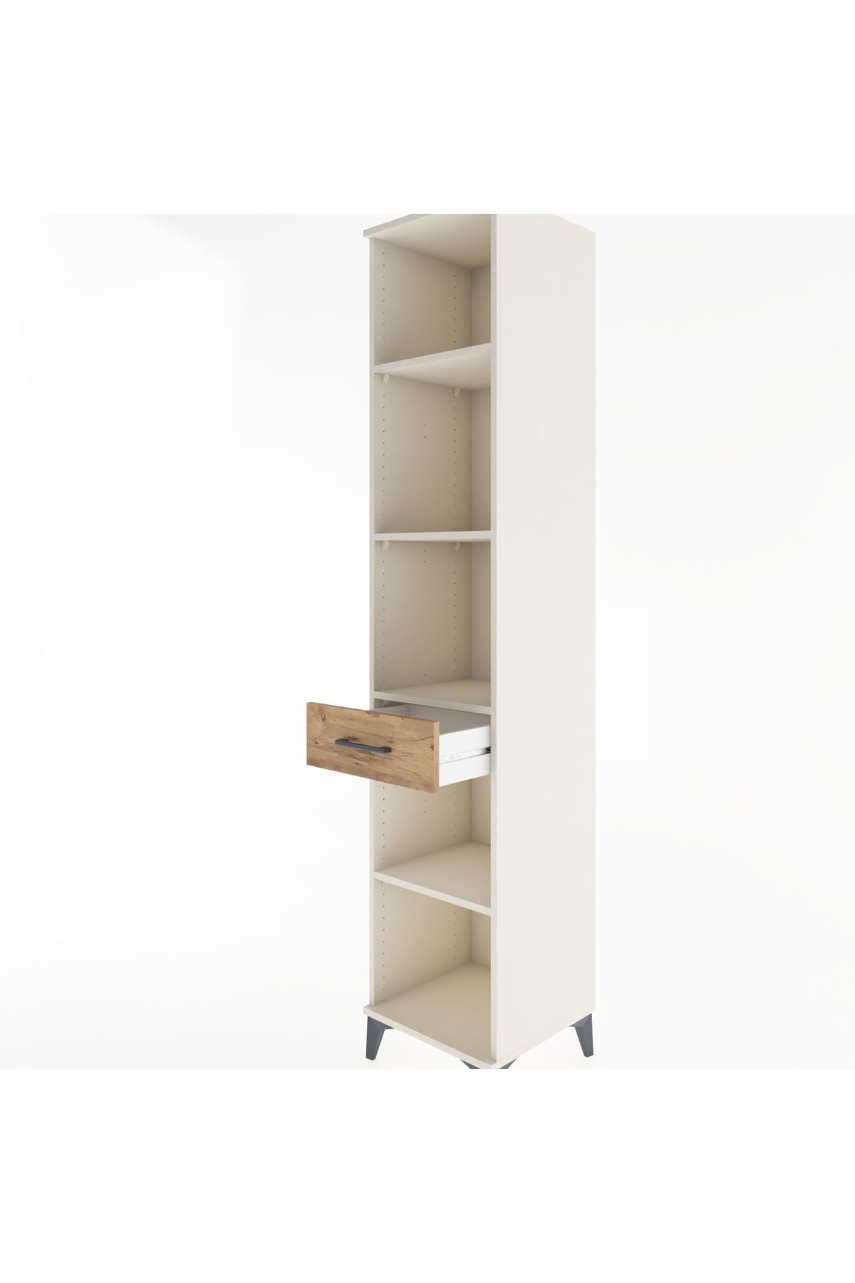 Hyperion Dolap 4 Raflı Tek Çekmeceli 44x44x221 - S61M200V3B