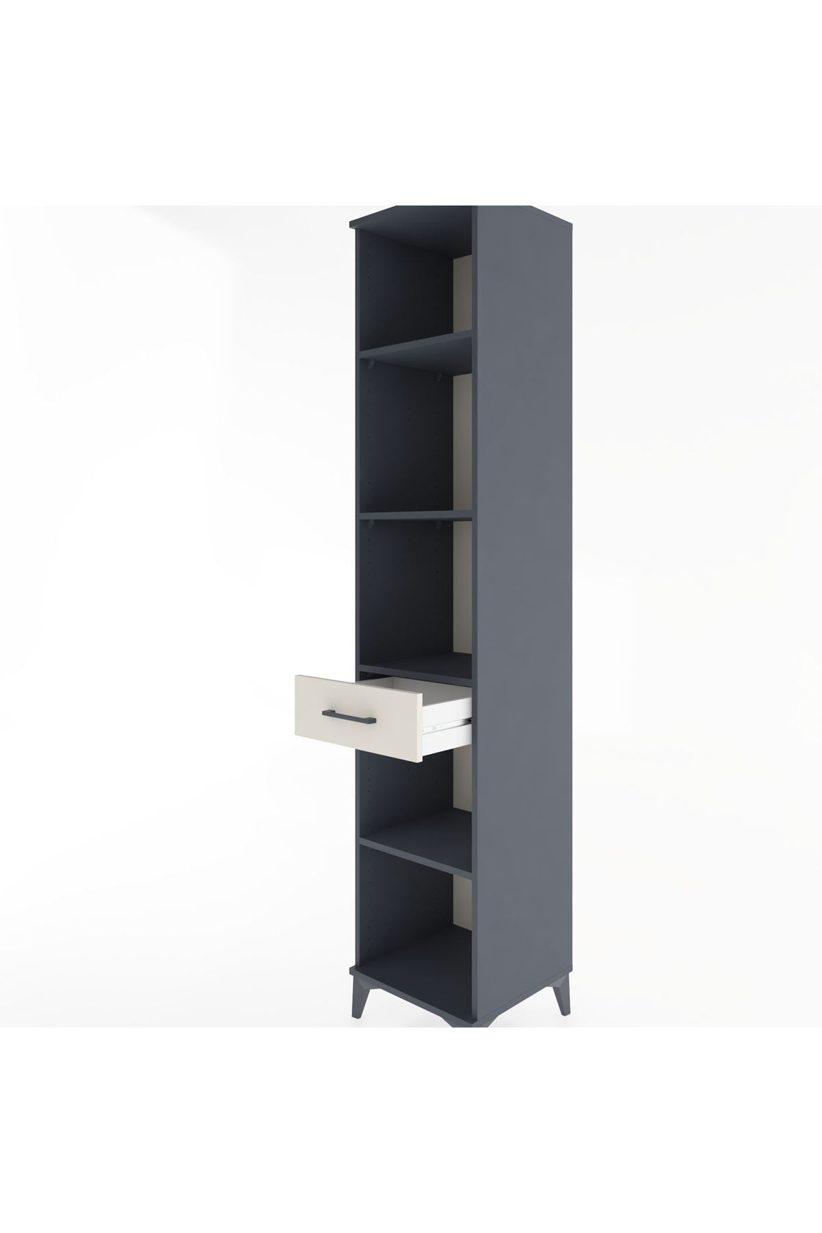 Hyperion Dolap 4 Raflı Tek Çekmeceli 44x44x221 - S61M200V4B