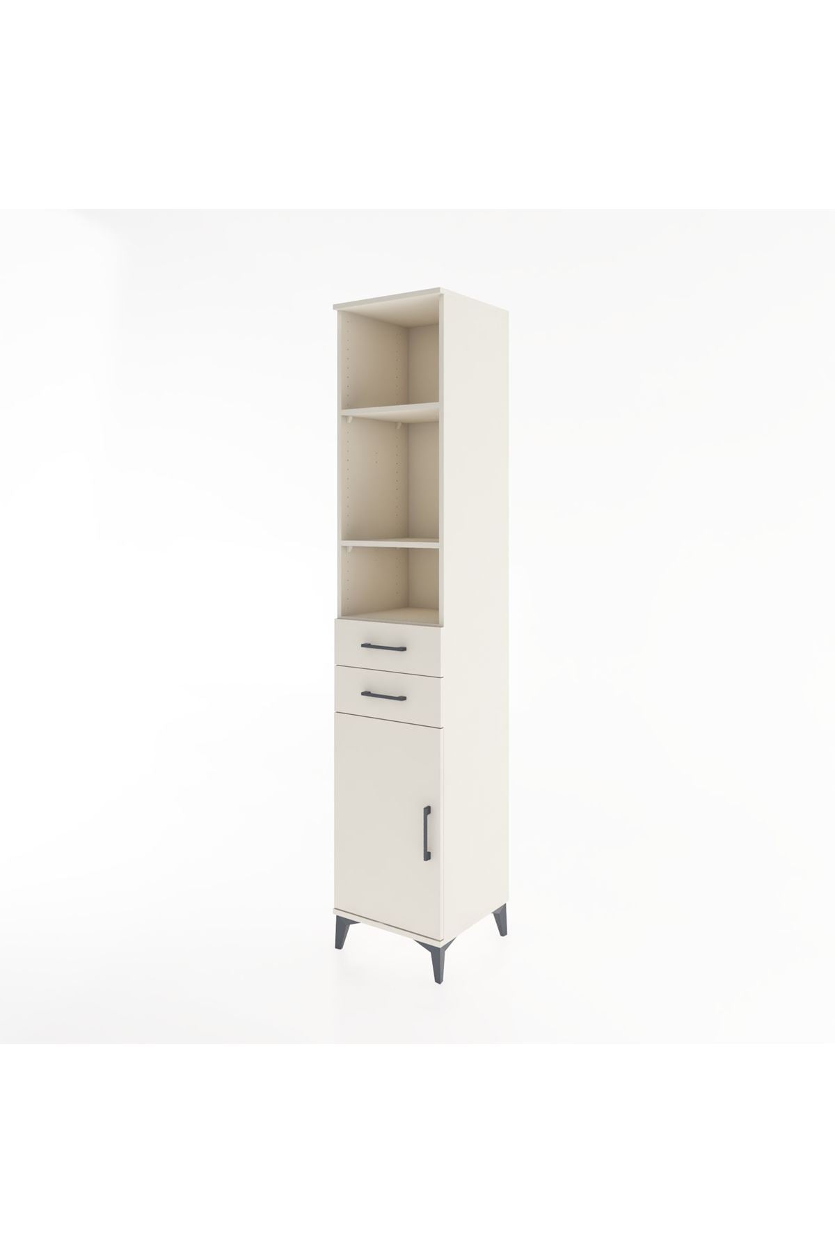 Hyperion Dolap 4 Raflı 2 Çekmeceli Tek Kapaklı 44x44x221 - S61M201V1B