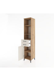 Hyperion Dolap 4 Raflı 2 Çekmeceli Tek Kapaklı 44x44x221 - S61M201V7B