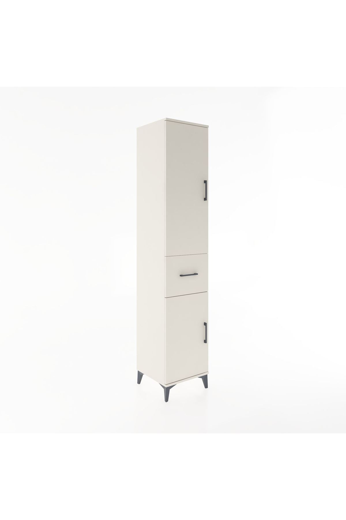 Hyperion Dolap 3 Raflı Tek Çekmeceli Tek Askılı 44x44x221 Aytaşı-Aytaşı