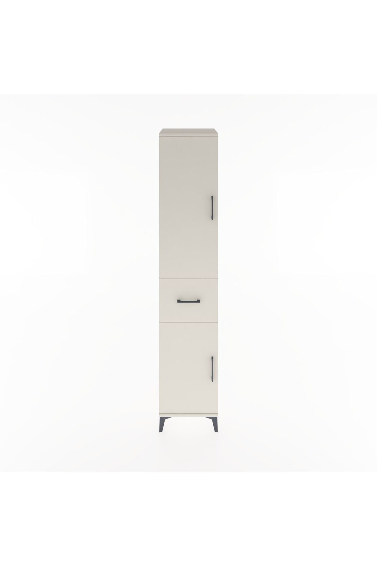 Hyperion Dolap 3 Raflı Tek Çekmeceli Tek Askılı 44x44x221 Aytaşı-Aytaşı