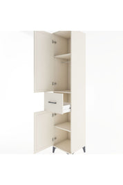 Hyperion Dolap 3 Raflı Tek Çekmeceli Tek Askılı 44x44x221 Aytaşı-Aytaşı