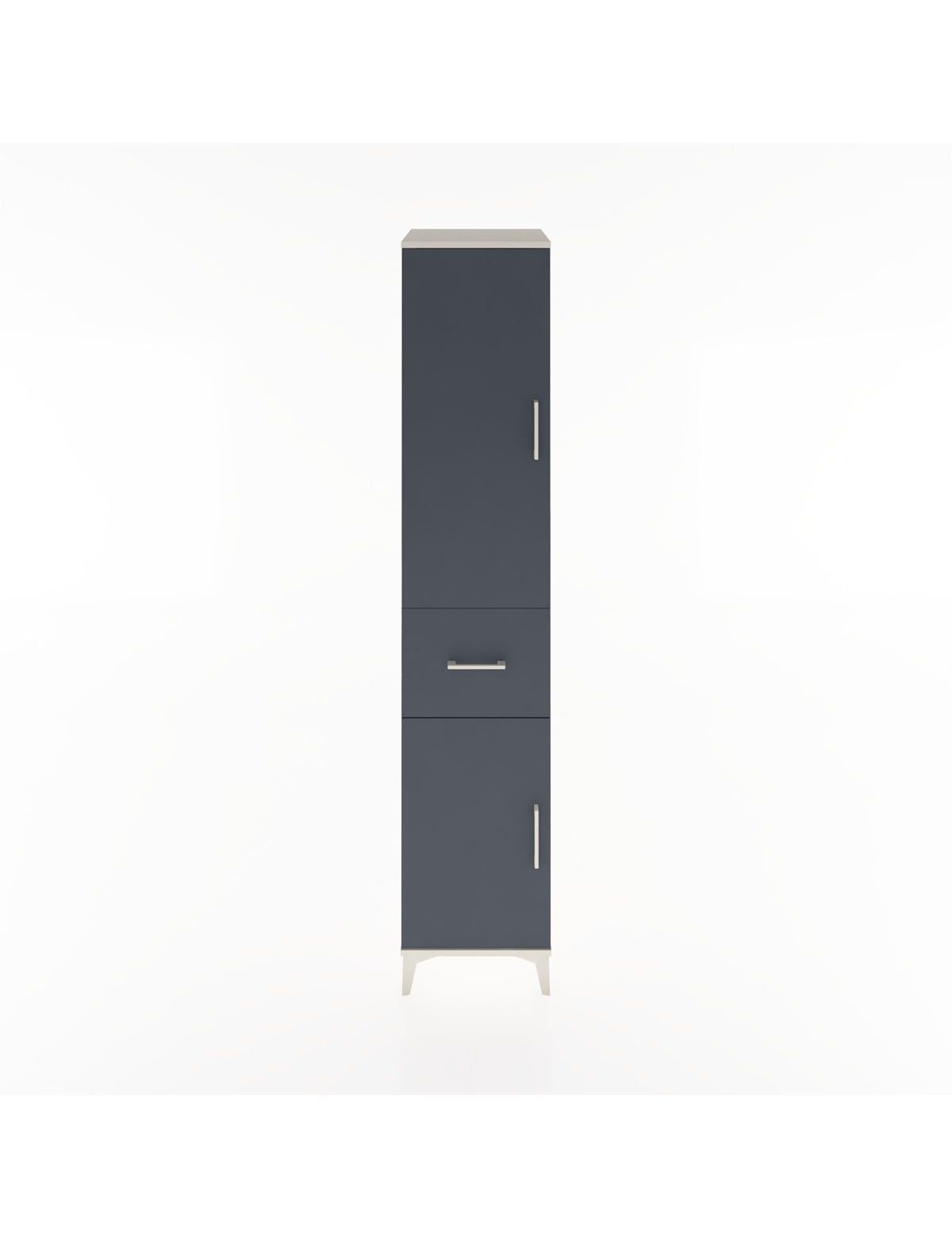 Hyperion Dolap 3 Raflı Tek Çekmeceli Tek Askılı 44x44x221 Aytaşı-Antrasit