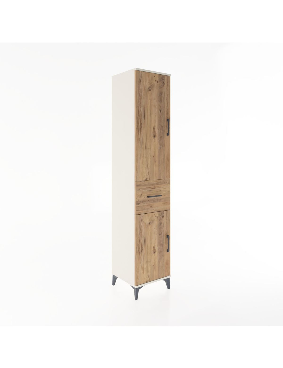 Hyperion Dolap 3 Raflı Tek Çekmeceli Tek Askılı 44x44x221 Aytaşı-Çam