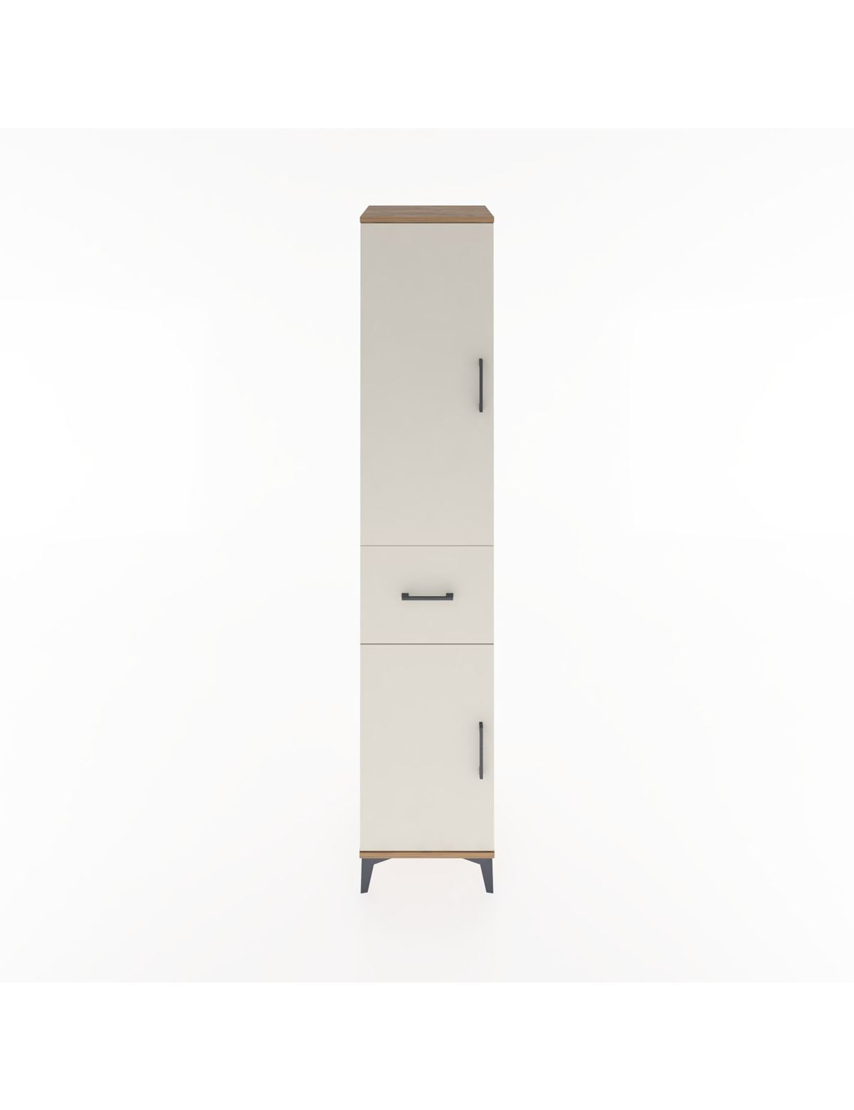 Hyperion Dolap 3 Raflı Tek Çekmeceli Tek Askılı 44x44x221 Çam-Aytaşı