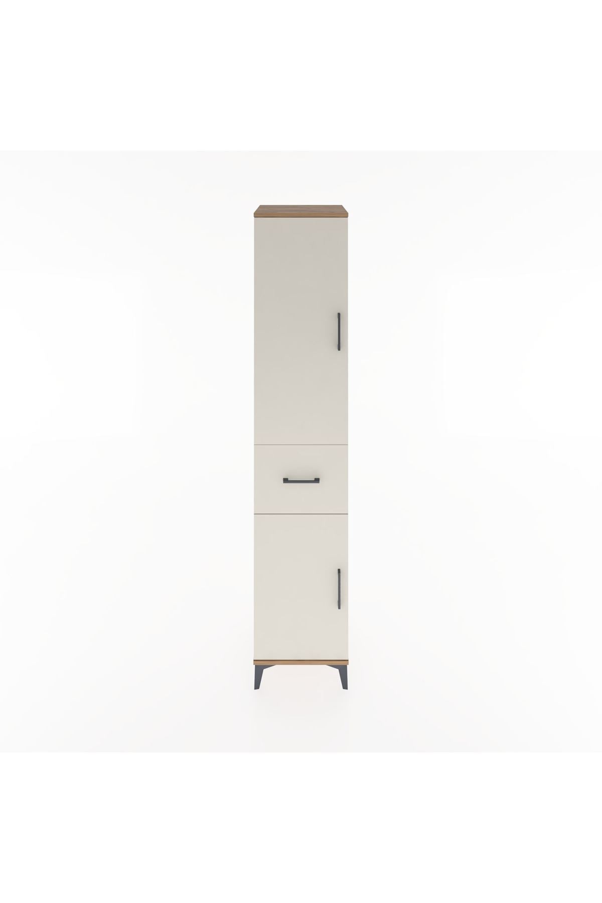 Hyperion Dolap 3 Raflı Tek Çekmeceli Tek Askılı 44x44x221 Çam-Aytaşı