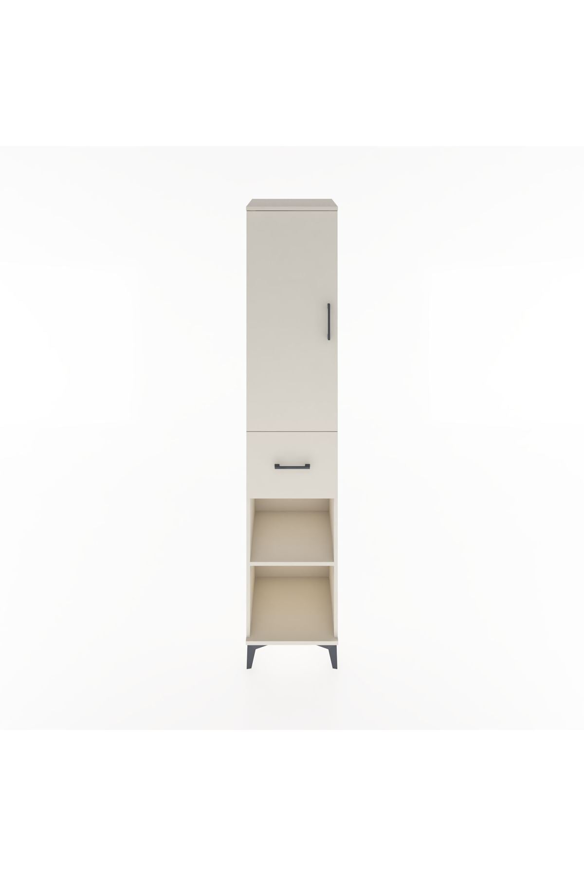 Hyperion Dolap 3 Raflı Tek Çekmeceli Tek Askılı 44x44x221 Aytaşı-Aytaşı