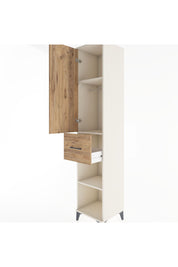 Hyperion Dolap 3 Raflı Tek Çekmeceli Tek Askılı 44x44x221 Aytaşı-Çam
