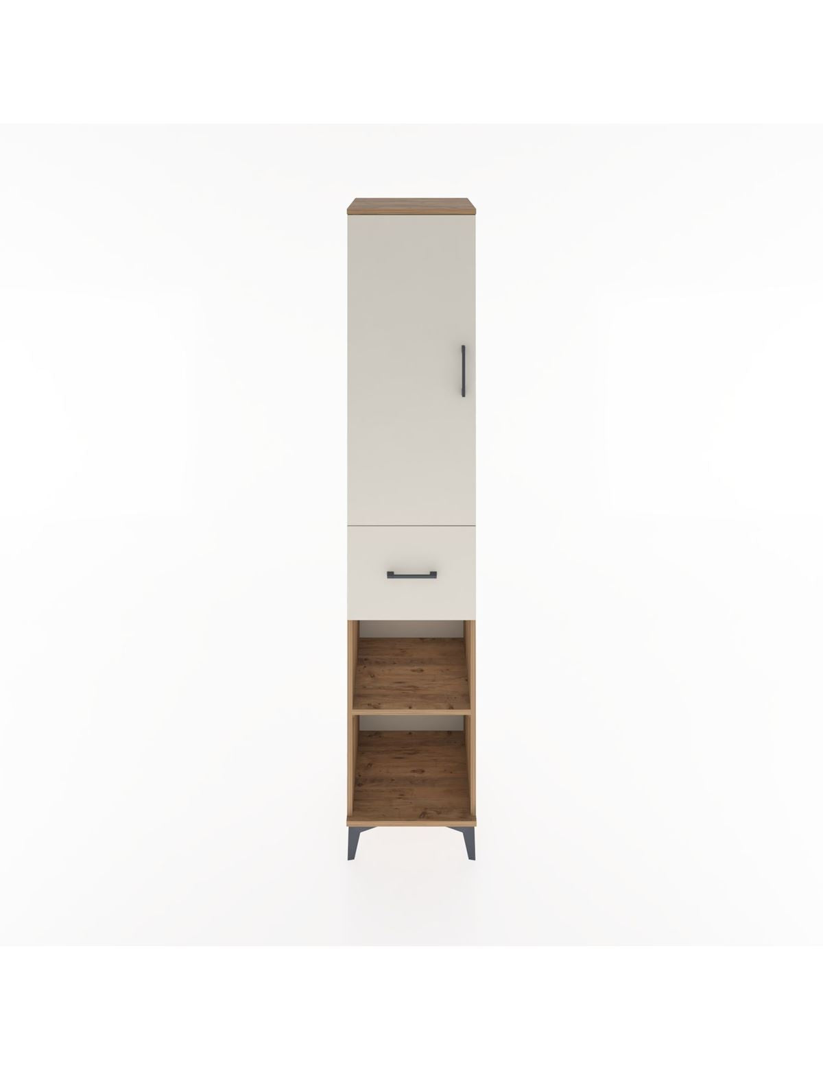 Hyperion Dolap 3 Raflı Tek Çekmeceli Tek Askılı 44x44x221 Çam-Aytaşı