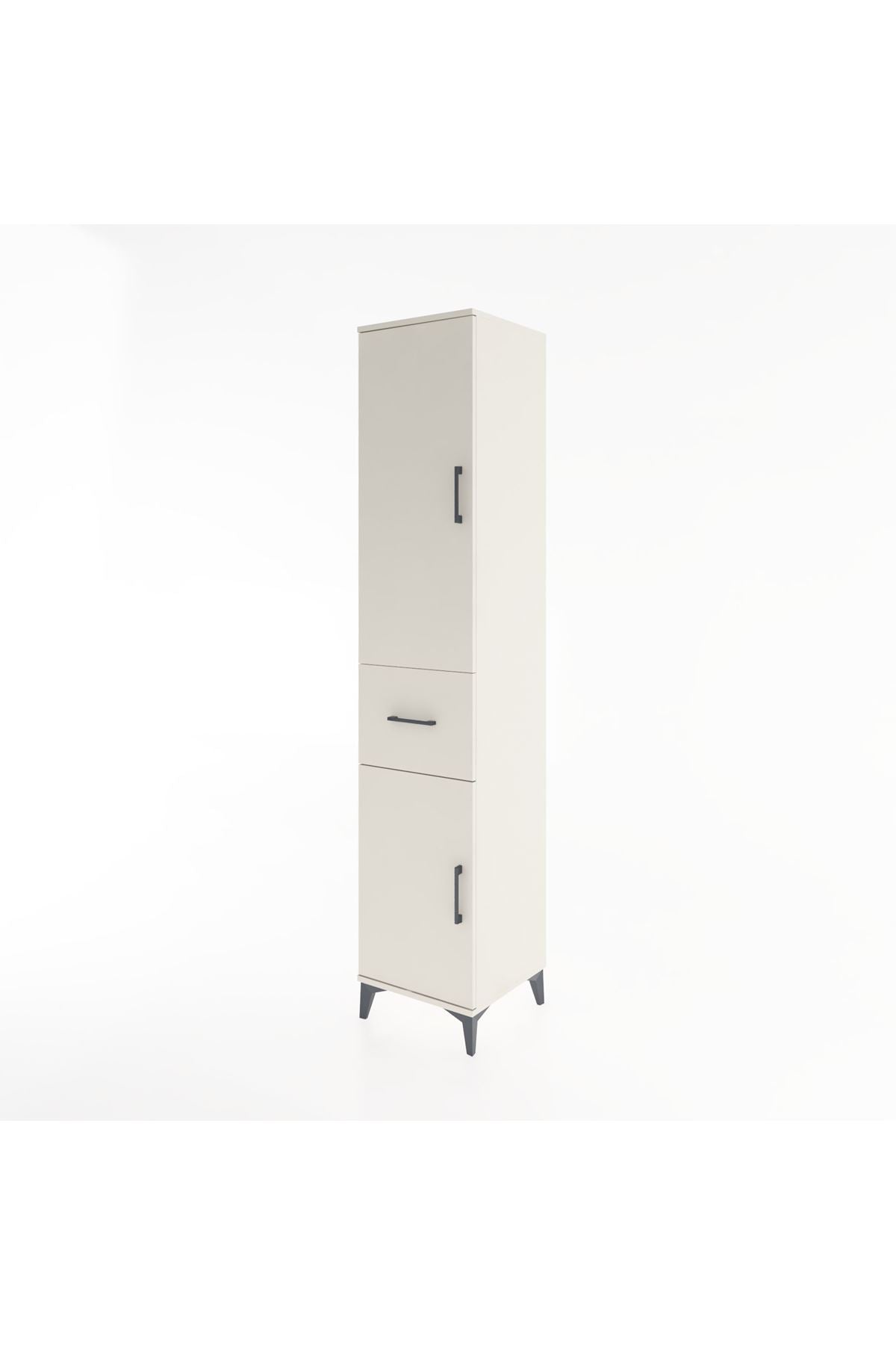 Hyperion Dolap 4 Raflı Tek Çekmeceli 2 Kapaklı 44x44x221 Aytaşı-Aytaşı