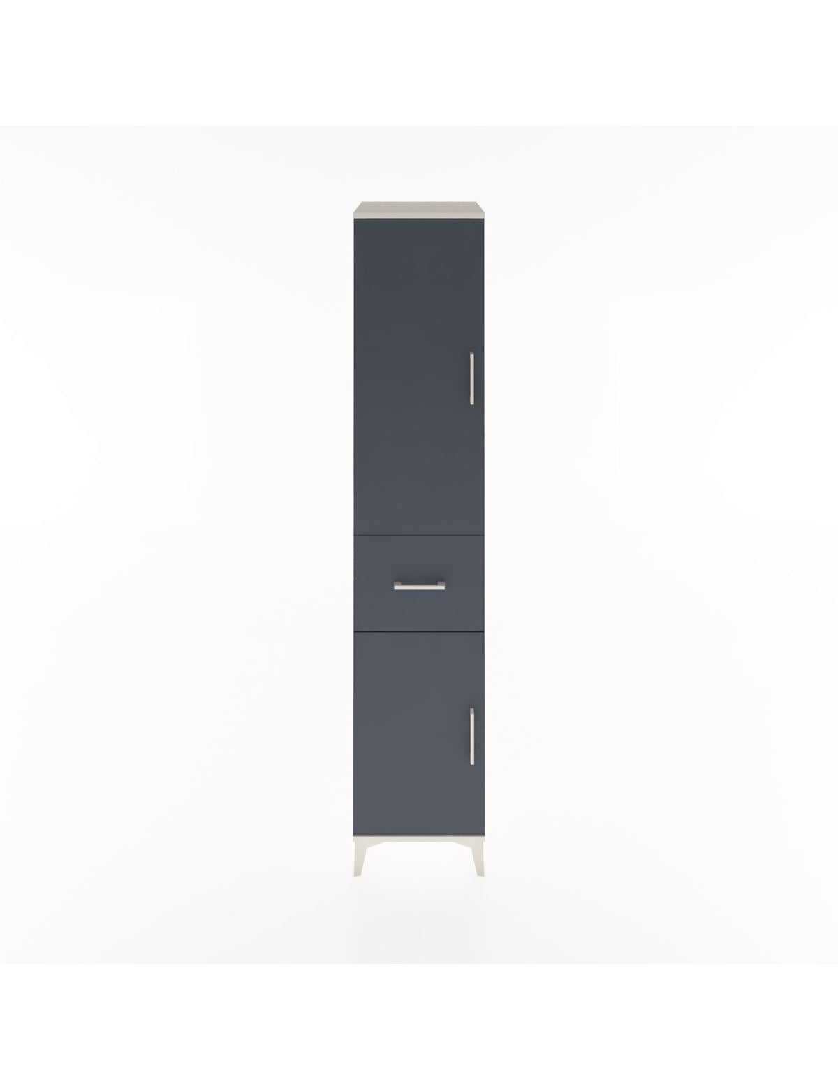 Hyperion Dolap 4 Raflı Tek Çekmeceli 2 Kapaklı 44x44x221 Aytaşı-Antrasit