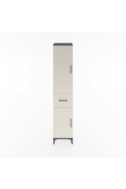 Hyperion Dolap 4 Raflı Tek Çekmeceli 2 Kapaklı 44x44x221 Antrasit-Aytaşı