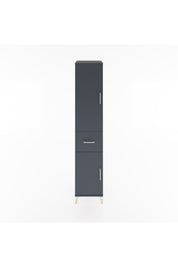 Hyperion Dolap 4 Raflı Tek Çekmeceli 2 Kapaklı 44x44x221 Antrasit-Antrasit