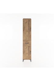 Hyperion Dolap 4 Raflı Tek Çekmeceli 2 Kapaklı 44x44x221 Çam-Çam