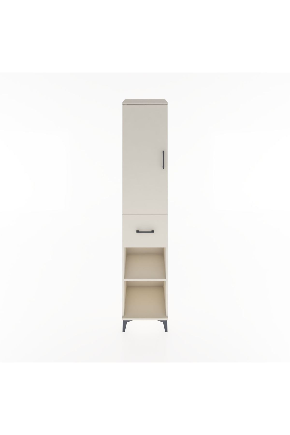 Hyperion Dolap 4 Raflı Tek Çekmeceli Tek Kapaklı 44x44x221 - S61M205V1B
