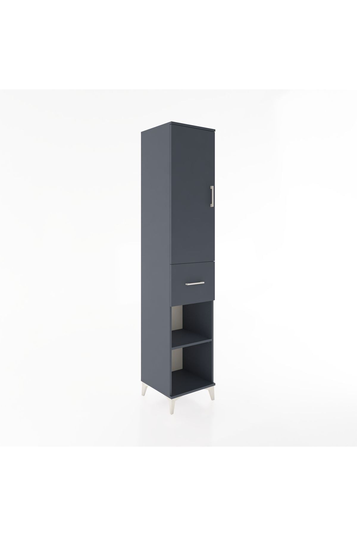 Hyperion Dolap 4 Raflı Tek Çekmeceli Tek Kapaklı 44x44x221 - S61M205V5B