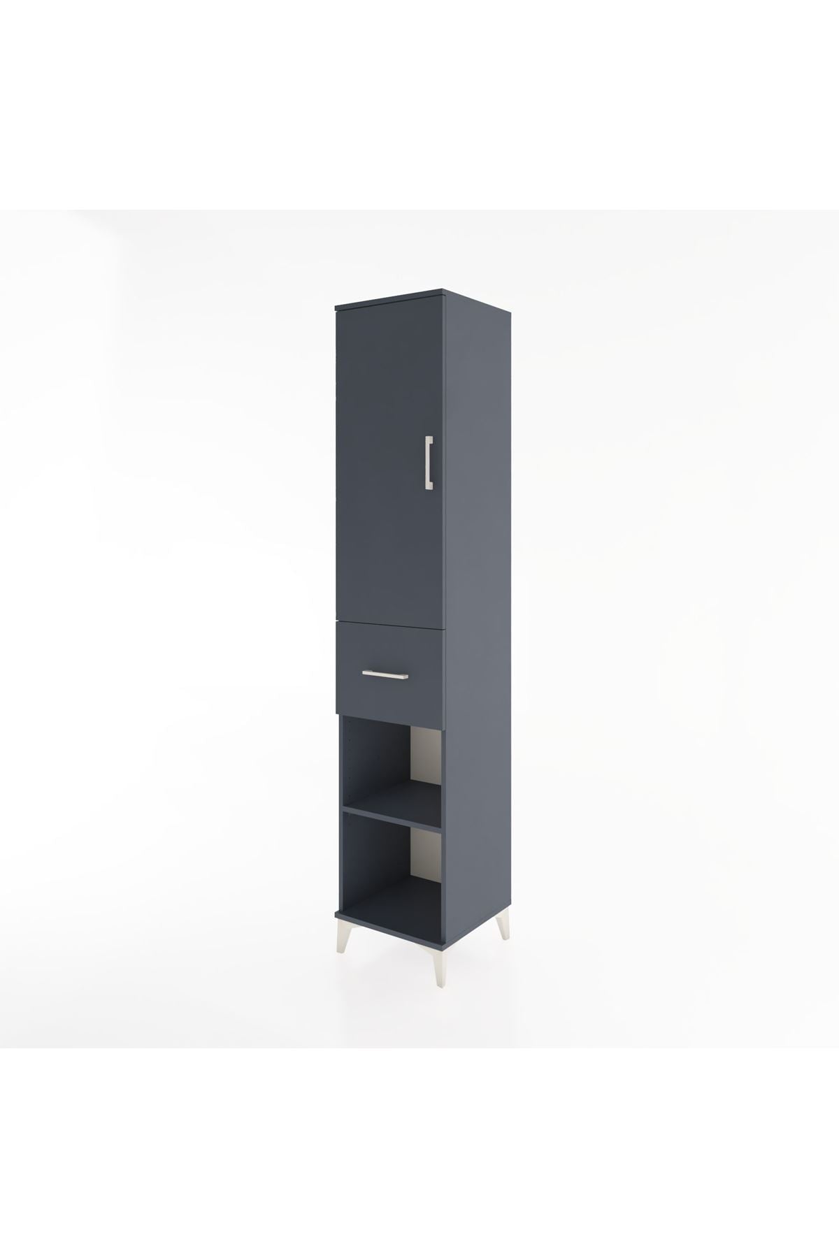 Hyperion Dolap 4 Raflı Tek Çekmeceli Tek Kapaklı 44x44x221 - S61M205V5B