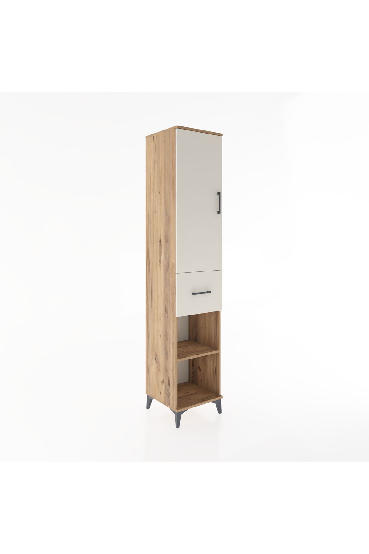 Hyperion Dolap 4 Raflı Tek Çekmeceli Tek Kapaklı 44x44x221 - S61M205V7B