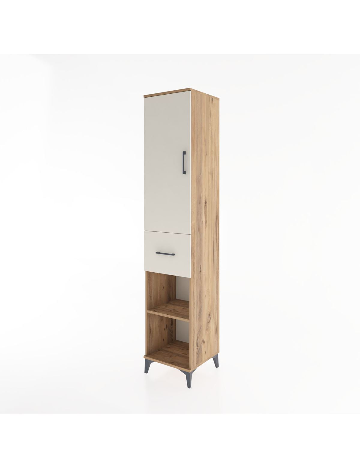 Hyperion Dolap 4 Raflı Tek Çekmeceli Tek Kapaklı 44x44x221 - S61M205V7B