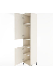 Hyperion Dolap 4 Raflı 2 Kapaklı Tek Askılı 44x44x221 - S61M207V1B