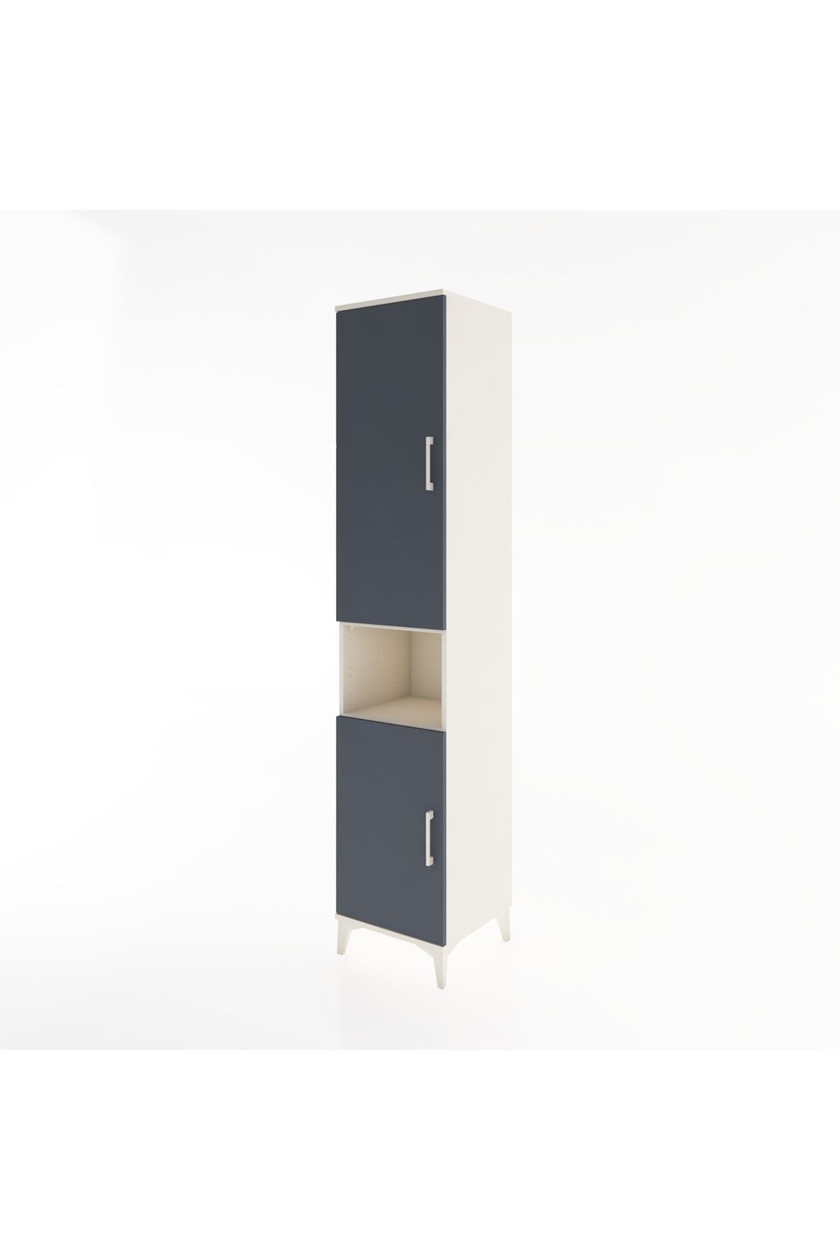 Hyperion Dolap 4 Raflı 2 Kapaklı Tek Askılı 44x44x221 - S61M207V2B