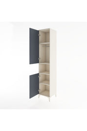 Hyperion Dolap 4 Raflı 2 Kapaklı Tek Askılı 44x44x221 - S61M207V2B