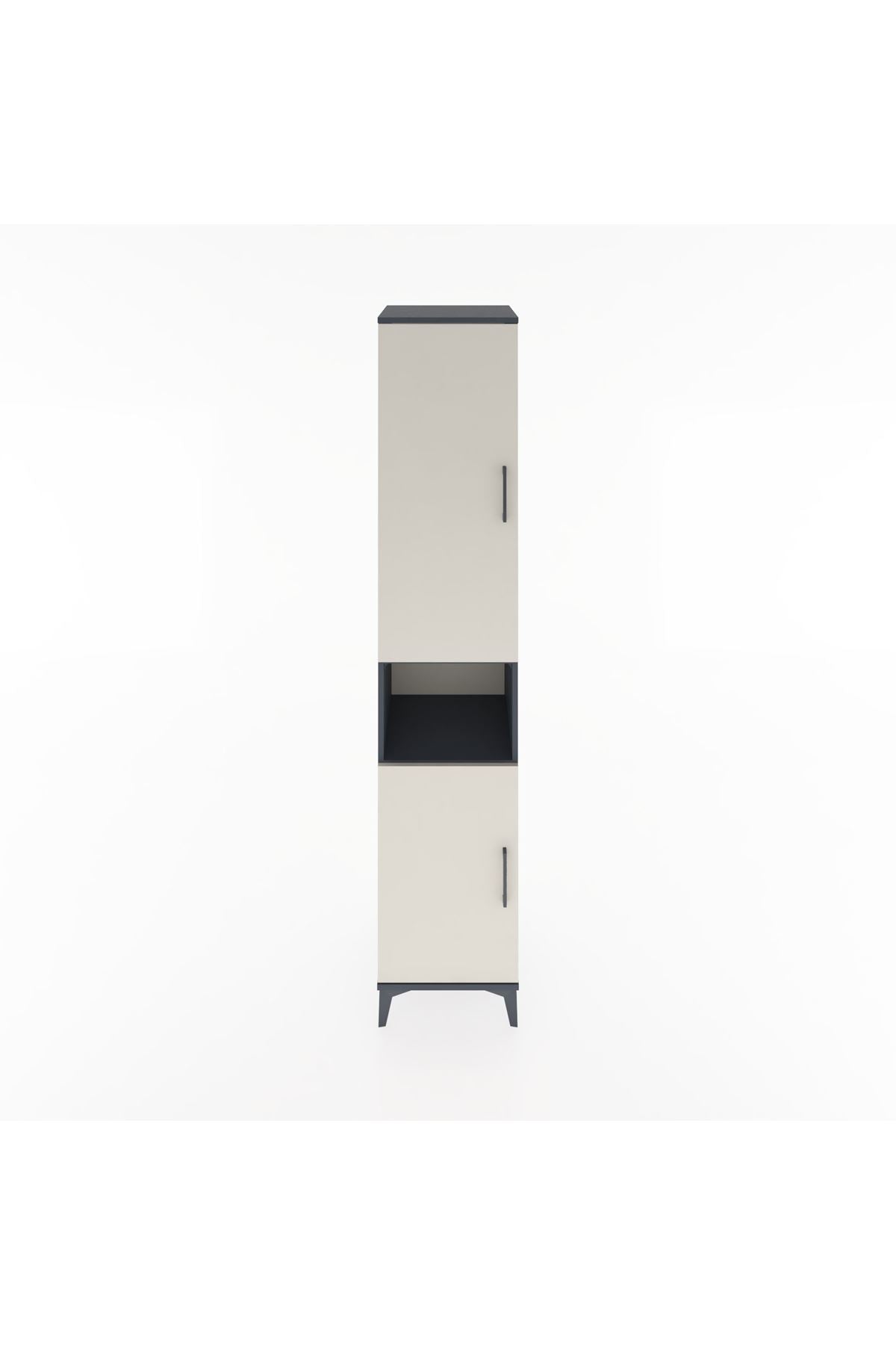 Hyperion Dolap 4 Raflı 2 Kapaklı Tek Askılı 44x44x221 - S61M207V4B