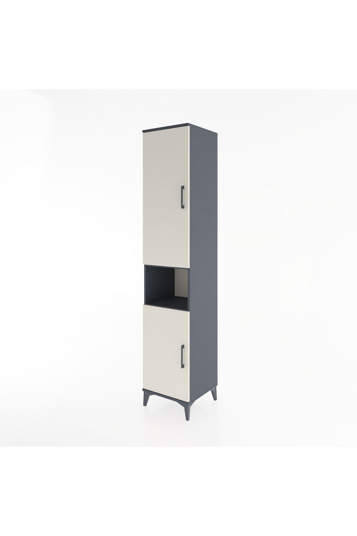 Hyperion Dolap 4 Raflı 2 Kapaklı Tek Askılı 44x44x221 - S61M207V4B
