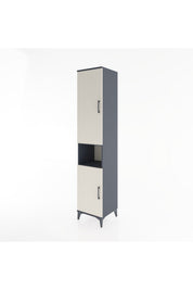 Hyperion Dolap 4 Raflı 2 Kapaklı Tek Askılı 44x44x221 - S61M207V4B