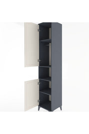 Hyperion Dolap 4 Raflı 2 Kapaklı Tek Askılı 44x44x221 - S61M207V4B