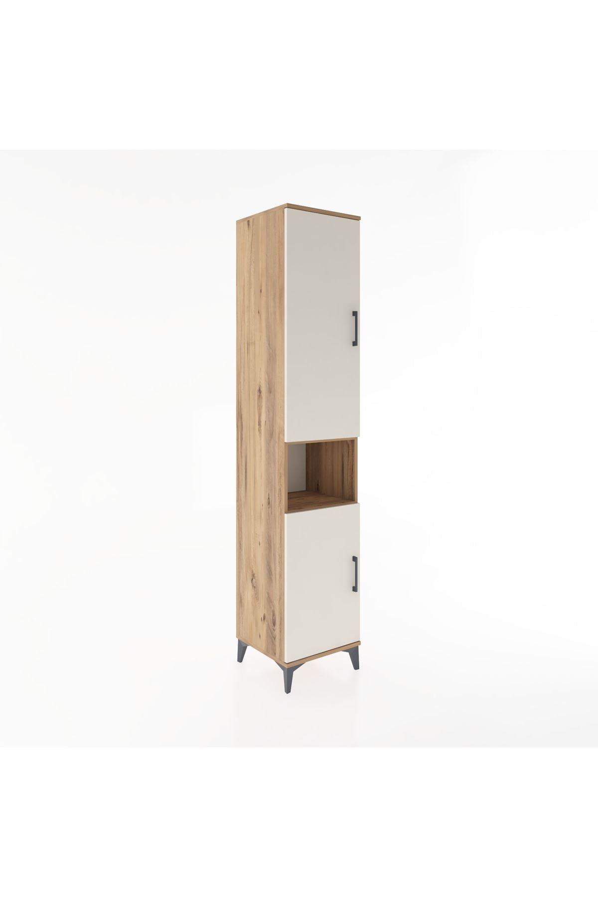 Hyperion Dolap 4 Raflı 2 Kapaklı Tek Askılı 44x44x221 - S61M207V7B