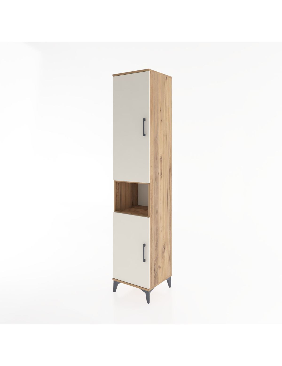 Hyperion Dolap 4 Raflı 2 Kapaklı Tek Askılı 44x44x221 - S61M207V7B