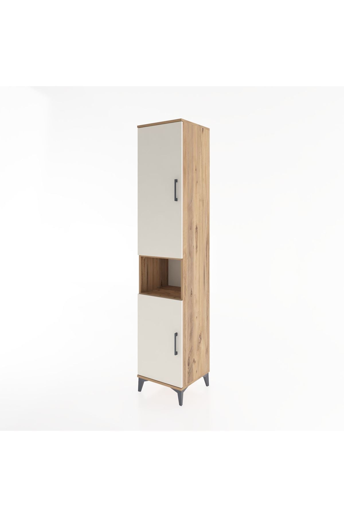 Hyperion Dolap 4 Raflı 2 Kapaklı Tek Askılı 44x44x221 - S61M207V7B