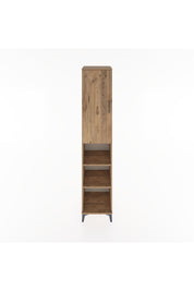 Hyperion Dolap 4 Raflı Tek Kapaklı Tek Askılı 44x44x221 Çam-Çam