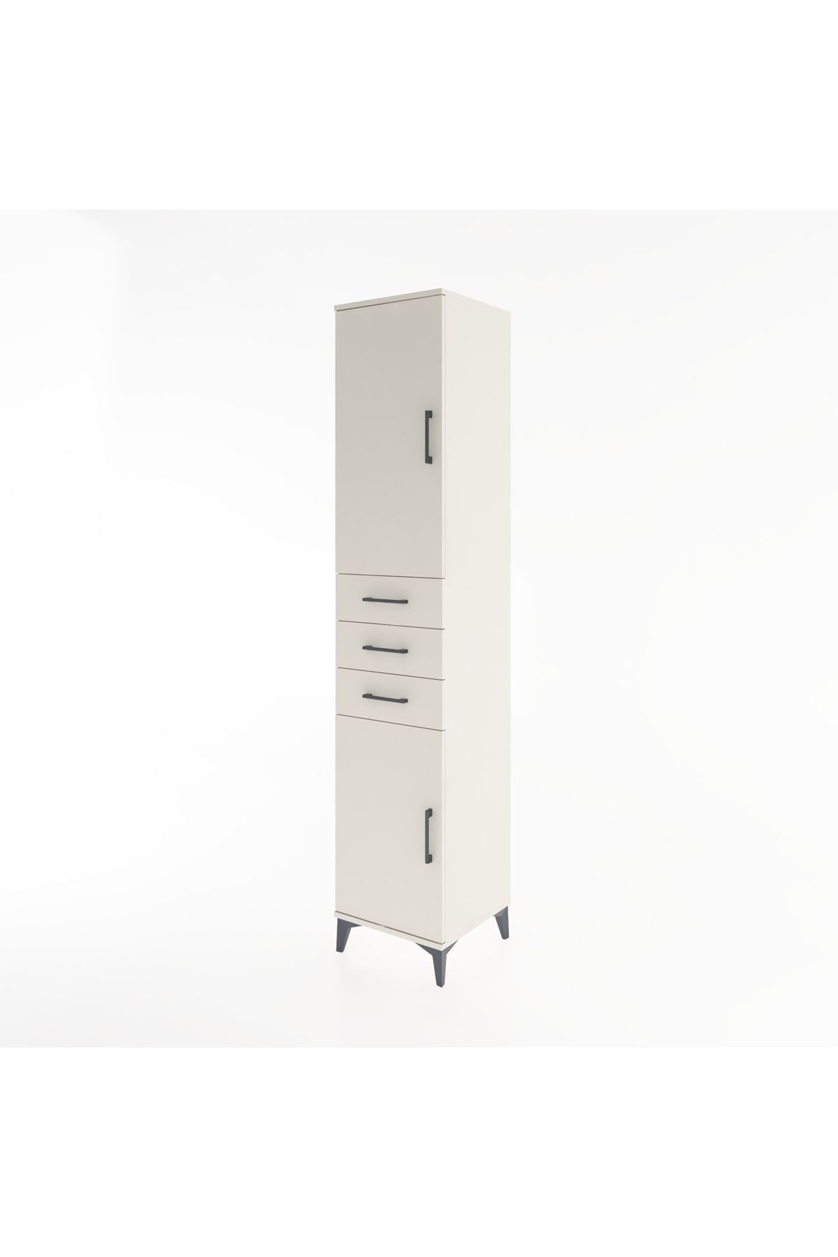 Hyperion Dolap 4 Raflı 3 Çekmeceli 2 Kapaklı 44x44x221 Aytaşı-Aytaşı