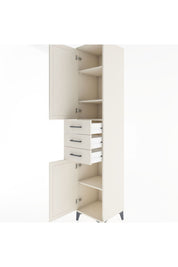 Hyperion Dolap 4 Raflı 3 Çekmeceli 2 Kapaklı 44x44x221 Aytaşı-Aytaşı