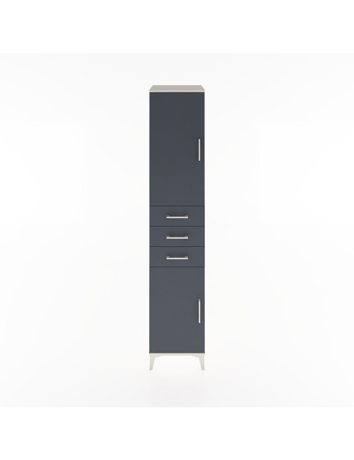 Hyperion Dolap 4 Raflı 3 Çekmeceli 2 Kapaklı 44x44x221 Aytaşı-Antrasit