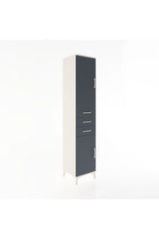 Hyperion Dolap 4 Raflı 3 Çekmeceli 2 Kapaklı 44x44x221 Aytaşı-Antrasit