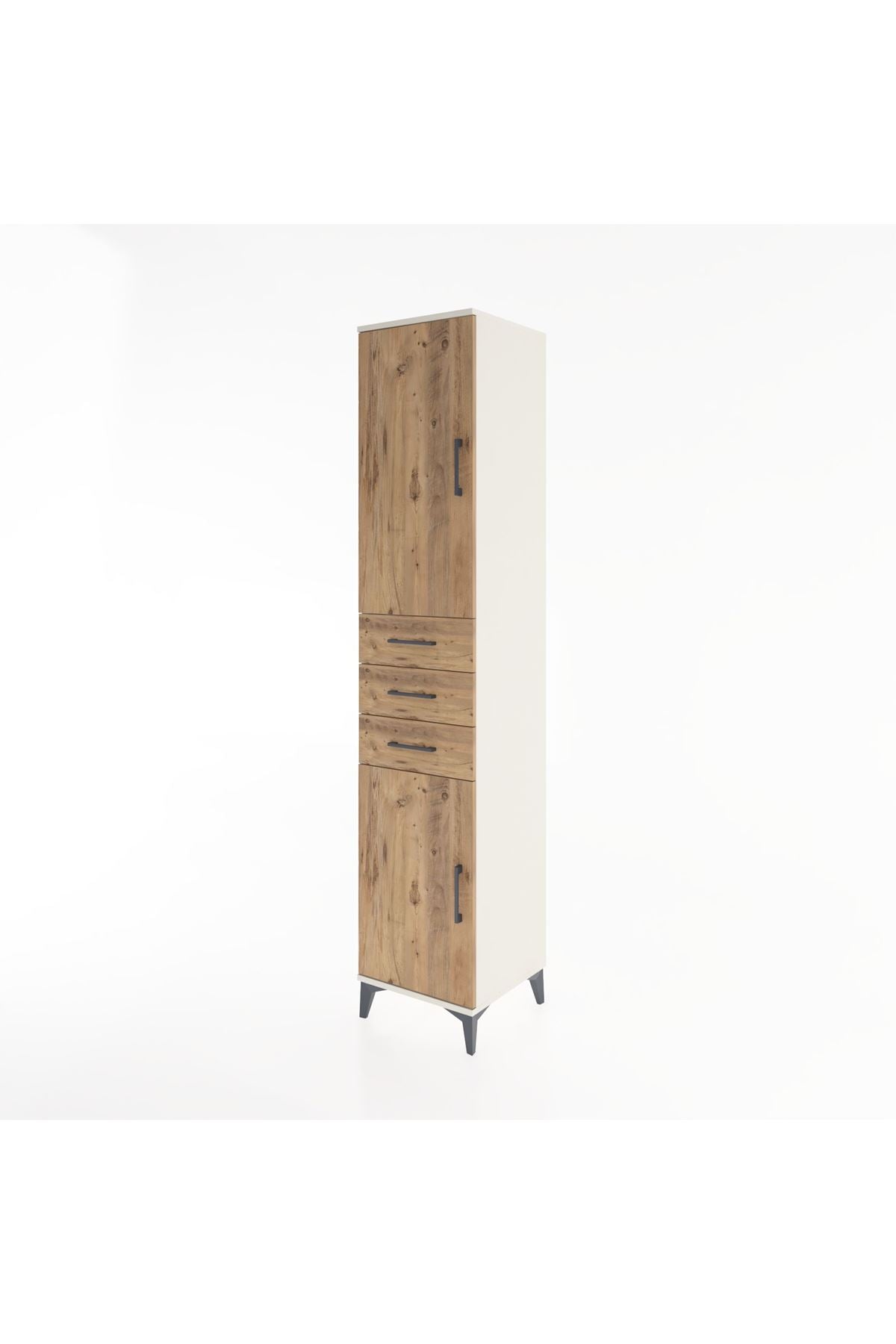 Hyperion Dolap 4 Raflı 3 Çekmeceli 2 Kapaklı 44x44x221 Aytaşı-Çam