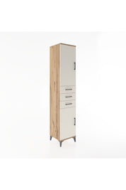 Hyperion Dolap 4 Raflı 3 Çekmeceli 2 Kapaklı 44x44x221 Çam-Aytaşı