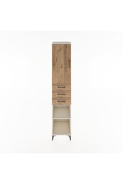 Hyperion Dolap 4 Raflı 3 Çekmeceli Tek Kapaklı 44x44x221 Aytaşı-Çam